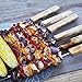GRILLHOGS Stainless Steel Grilling Skewers - Premium 17.5