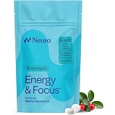 Neuro Energy &amp; Focus Mints, Wintergreen, 90 Count | 40mg Natural Caffeine Mints, 60mg L-Theanine, Vitamin B6 + B12, Sugar Free, Vegan, Clean Nootropic Energy &amp; Focus Supplement