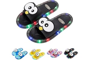 Light up Shoes for Women Men Indoor House Comfortable Slippers Cute Open Toe Non Slip Outdoor Use Women LED Light up Slippers