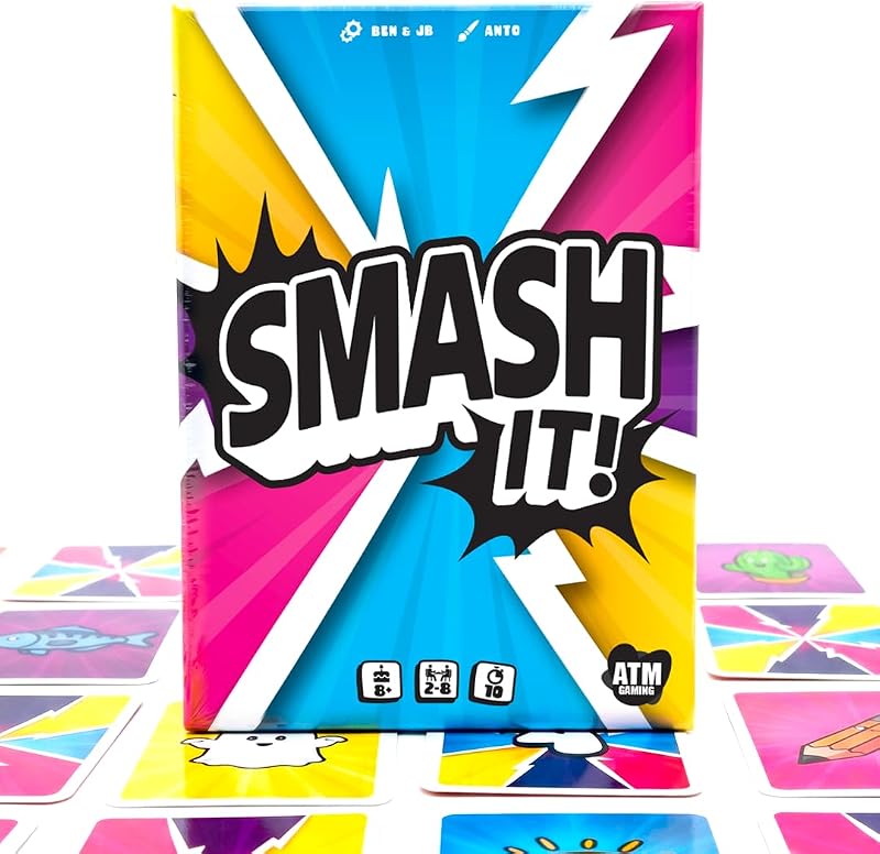 Smash It - Jeu de société Famille et Amis - Jeu de Cartes Rapidité et Ambiance - 2 à 8 Joueurs - 10 Min - Idée Cadeau - Format Voyage