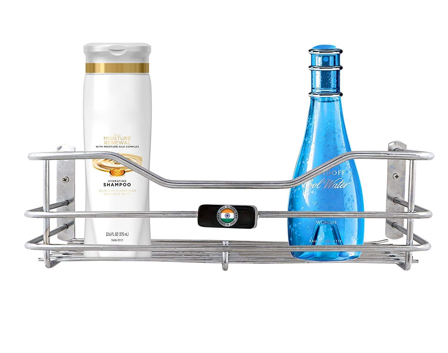 TIRTHAK Stainless Steel Perfume Rack/Bathroom and Kitchen Wall Hanging Storage Shelves Rack