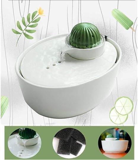 Cpatog Fontaine à Eau Pour Chat Céramique Distributeur