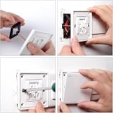 10x Switch Socket Cassette Repairer Support Rod for Type 86 Wall Mount Bottom view 5