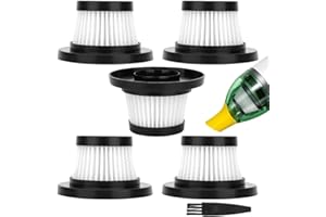 SGIZOKU Duck Vacuum Filter for Horse-power Duck Vacuum Cleaner - Replacement HEPA Filter for Horse Power Duck Vac Compact Cordless Handheld Vacuum 5 Pack