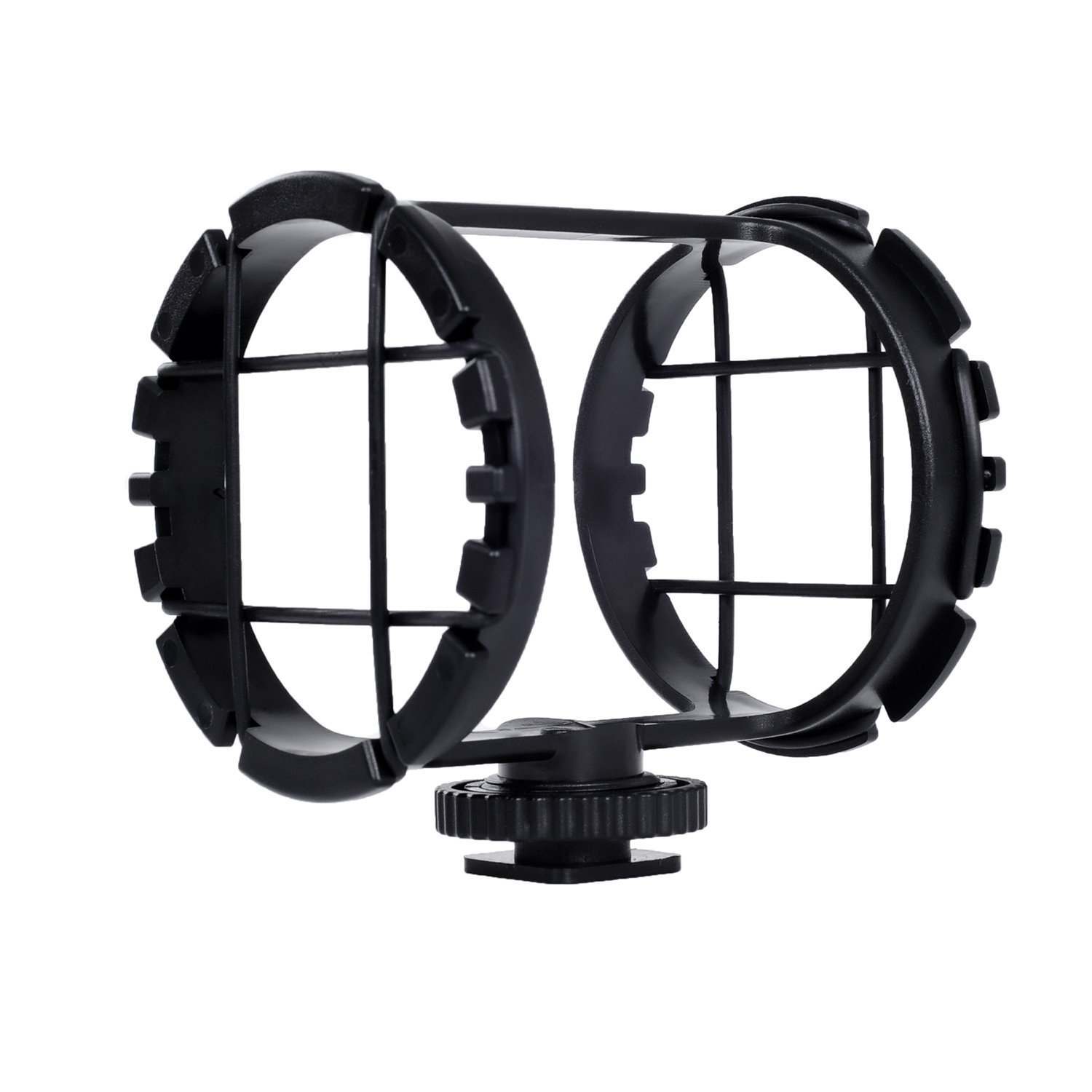 Movo SMM2 Camera Shoe Shockmount for Shotgun Microphones and Audio Recorders 25mm to 50mm in Diameter (Fits the Zoom H1)