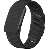 Getino Sport Band Compatible with Whoop 5.0 Bands One, Peak and Life/MG, Breathable Waterproof Silicone Adjustable Replacement Accessories Strap for Whoop Band 5.0 Fitness Activity Tracker, Black