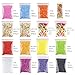 PP OPOUNT 19 Pack Colorful Foam Balls for Slimes 0.08-0.35 Inch with Tools and Fruit Slice for Slimes Making Art DIY Craft(Not Contain Slimes)