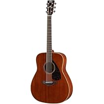 Amazon.com: Yamaha FG850 Solid Top Acoustic Guitar, Mahogany  