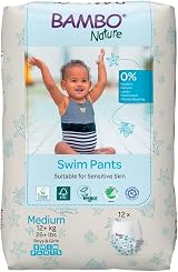 Bambo Nature Swim Nappy Pants Medium 12+ kg Disposable Eco-Labelled view 1