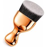 GOERTI Angled Flat Top Kabuki Foundation Brush, Vegan Kabuki Blending &amp; Buffing Brush for Face &amp; Body Makeup, Self Tanner, Sunless Tanning &amp; Bronzer Brush for Liquid, Cream, Powder &amp; Tanning Lotion