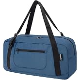 HOLYLUCK Foldable Travel Duffel Bag For Women &amp; Men Luggage Great for Gym - Airforce blue