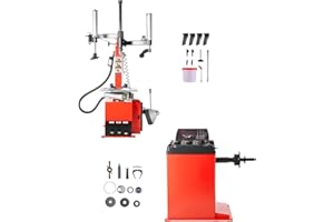 Uargd Electric Tire Changer with 18" Spindle, Durable Tire Changing and Balancing Machine with 1.5 HP Motor, Precise Operatio