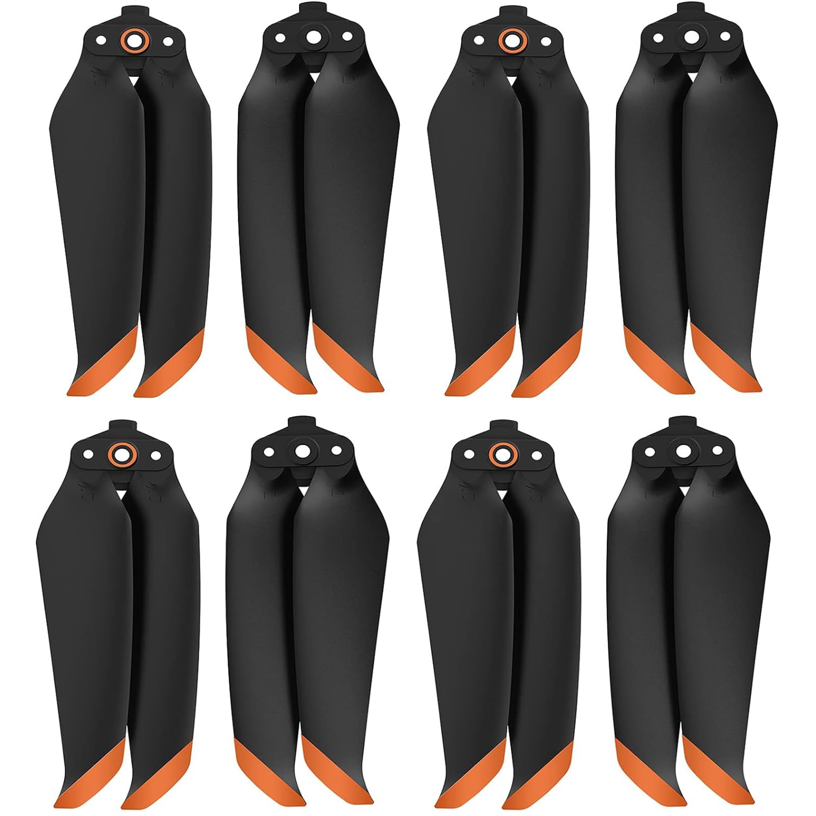 HYGJ Tmom Air 2S Propeller Low Noise Propeller Foldable 7238F Propeller for DJI Mavic Air 2/Air 2S Drone Accessories (Orange 8pcs)