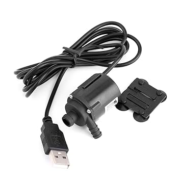 Zunate Wasserpumpen,Mini Micro Brushless Tauchpumpe Motor Wasserkühlpumpe mit USB-Anschluss,DC4V-6V 150L / H, Brunnenpumpen W