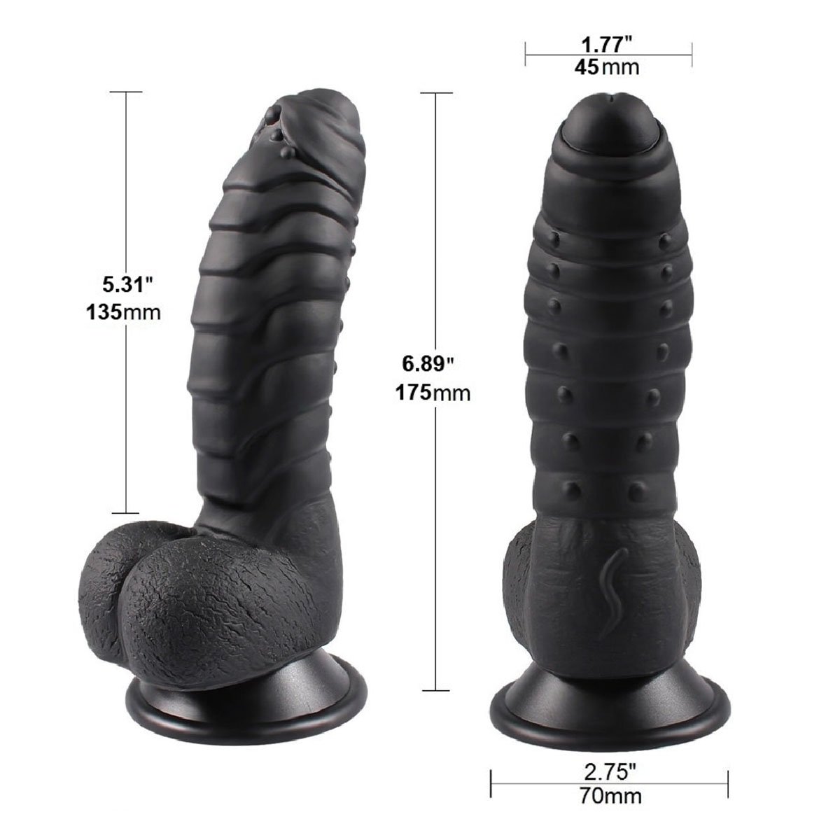 Real Dong Penis,James Love Silikon Realistic Dildo mit Saugnapf, Sexspielzeug für Frauen (Schwarz)