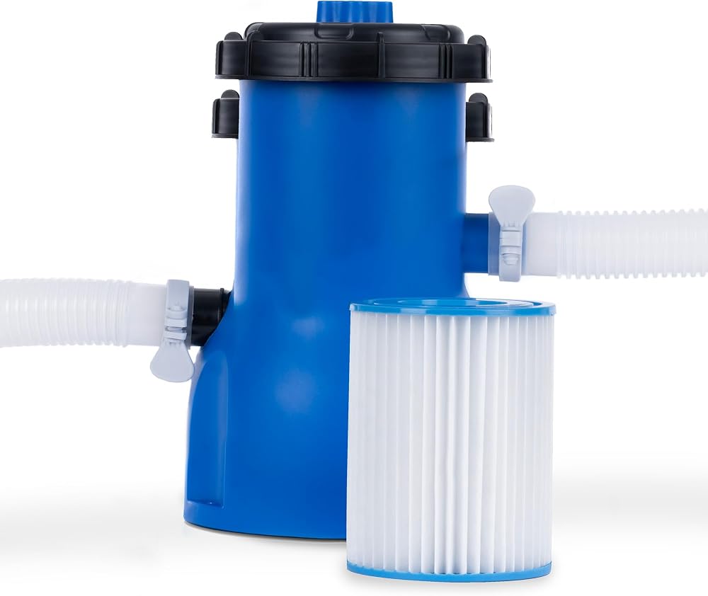 LIVIVO Pool Filter Pump 330-530 GPH for 8-12 ft Steel Frame Pools