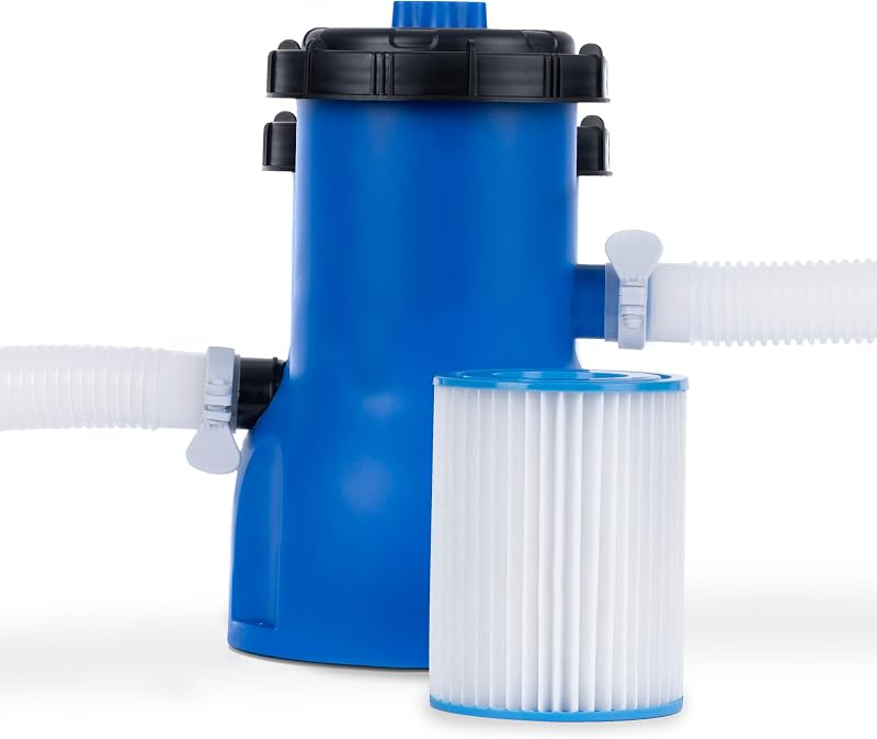 LIVIVO Pool Filter Pump 330-530 GPH for 8-12 ft Steel Frame Pools