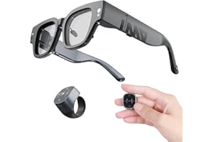 inmo Air 2 AR Glasses Wireless, Smart ChatGPT AR Glasses with 1080P Micro-OLED Virtual Theater, Augmented Reality Glasses with Camera,10 Languages Translation,Watching Movies,Phone Calls,Teleprompter