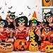 Halloween Party Favors - Halloween Crafts - 24PCS Magic Rainbow Scratch Art Masks Kits Bulk - Skeleton Cat Witch Pumpkin Bat Spider Decorations for Kids Ages 3-5 4-8 Classroom Birthday Party
