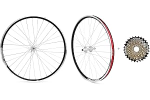 Exceedhub 26" Mountain Bike Wheelset, Quick Release MTB Bicycle Double Wall Rims MTB Wheel Set, Ultralight Aluminum Alloy 32H Bike Wheels Compatible MF-TZ500 6 Speed Freewheel