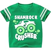 Kids St Patricks Day Shirt Boys Girls Saint Patrick's Shamrock Clover Lucky Graphic Tees Toddler Short Sleeve T-Shirt Tops