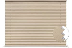 SEEYE RV Blinds, Blackout RV Curtains for Camper Window 32'' W * 24'' L RV Pleated Shades Camper Blinds with Aluminum Foil, RV Accessories Window Coverings for Travel Trailer Window Shade, Cappuccino