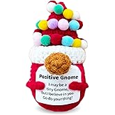 LNEMDP Mini Handmade Crochet Gnomes, Suitable for Women, Friends, Boss's Day, Thanksgiving, Birthday Creative Gifts, Christmas Stocking Stuffers Emotional Support Gifts