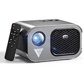 Home Projector with WiFi and Bluetooth, Native 1080P, 4K Support, Portable Smart Projector, Mirror Screen, Compatible with Android, iOS SmartPhone/PC/PS5/TV Stick for Home Movies