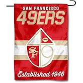 49ers Throwback Retro Vintage Garden Flag Double Sided Banner