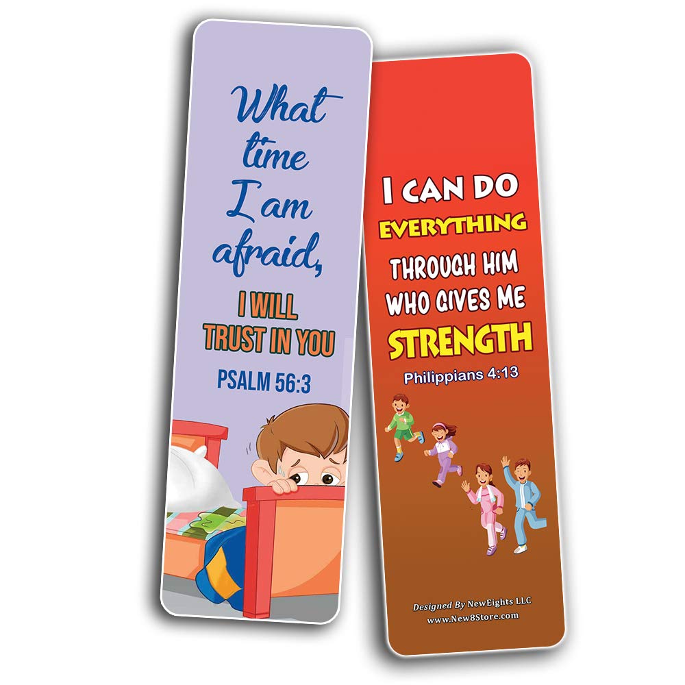 Short Bible Verses For Kids Bookmarks 60 Pack Great Way For Kids To Learn The Scriptures - 