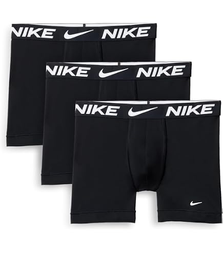 Nike Essential Micro Boxer Brief, Dri-FIT 3Pk, Black/Black/Black