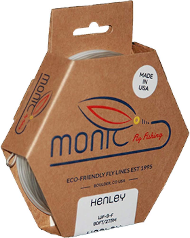 Monic Fly Lines Henley Clear (Stealth) Weight Forward Floating Traditional Taper with 2 Welded Loops for Freshwater and Saltwater Fishing | 45°F & Above | 90 Feet