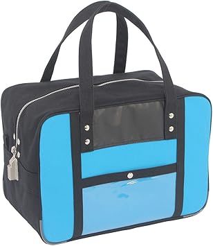 Amazon 鍵付き バッグ メールバッグ 現金輸送 Btmde Sed 帆布メール用ボストン 防犯グッズ 鍵のいらない鍵付バッグ Mマチ広サイズ Sed 1錠付 f平置きサイズ ブルー 文房具 オフィス用品 文房具 オフィス用品