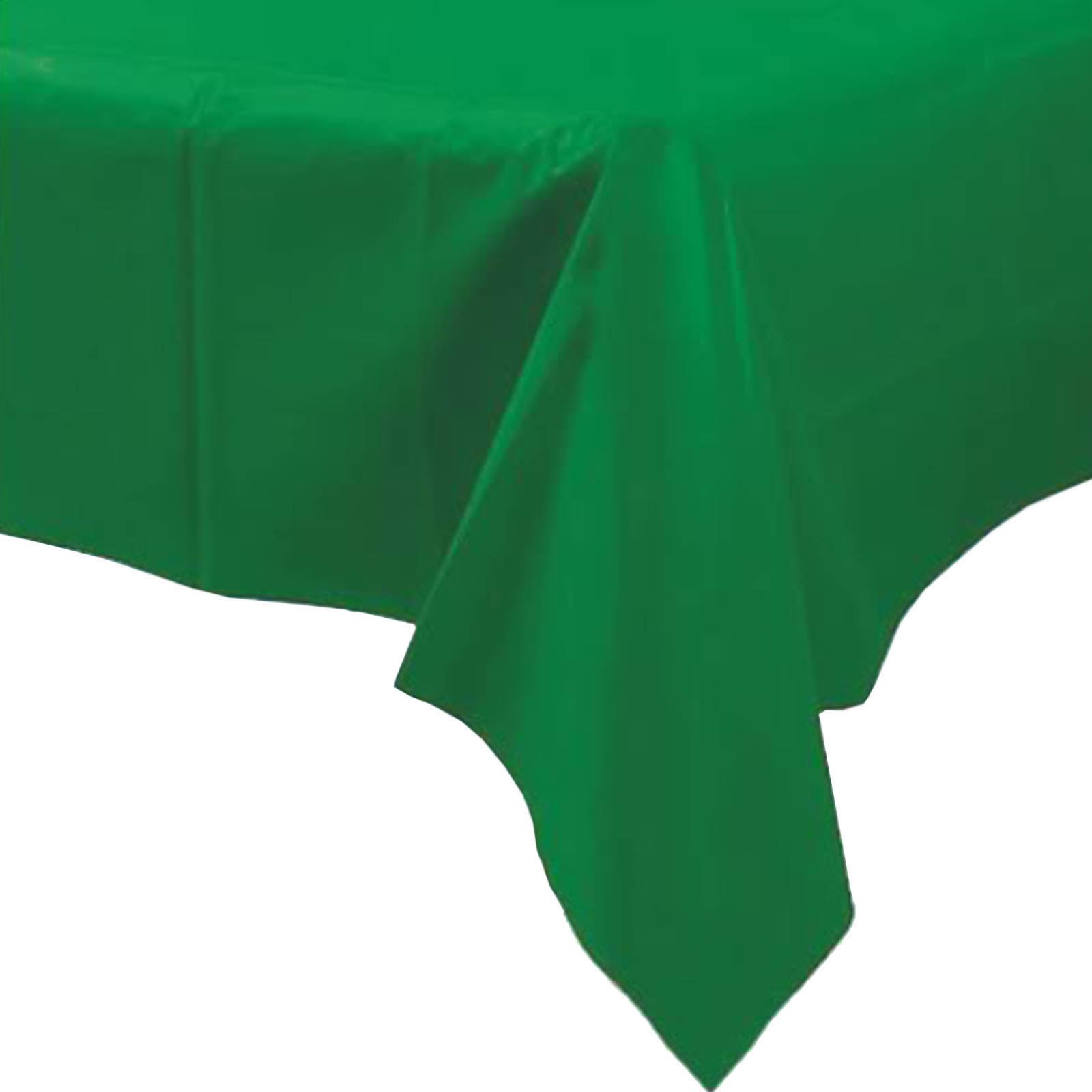 Unique Party 7837984 Rectangular Plastic Table Cover, (Festive Green)