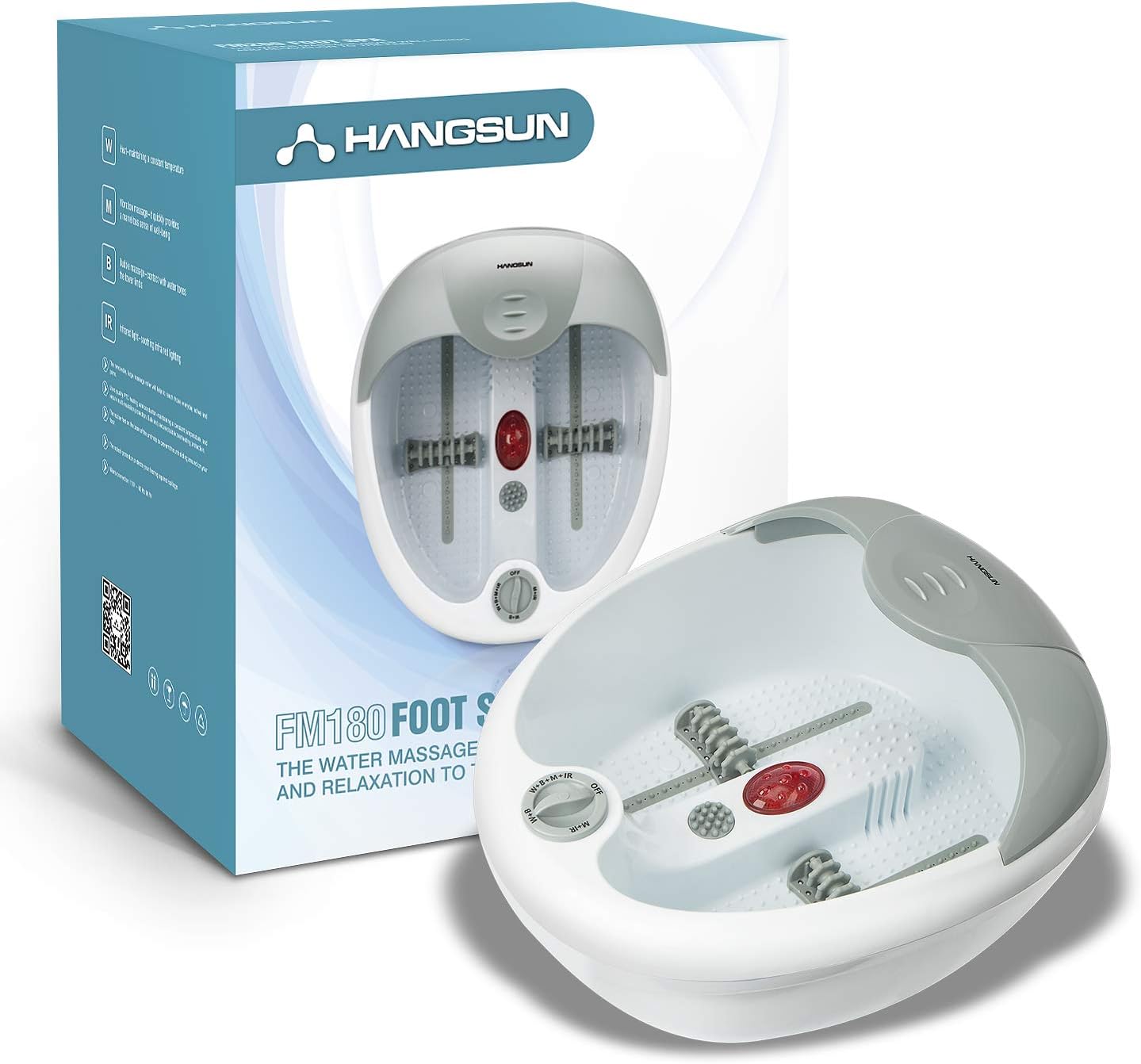 Hangsun Foot Spa Bath Massager with Bubbles and Vibration Pedicure Spas