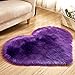 Hot Sale!DEESEE(TM)Wool Imitation Sheepskin Rugs Faux Fur Non Slip Bedroom Shaggy Carpet Mats (E)