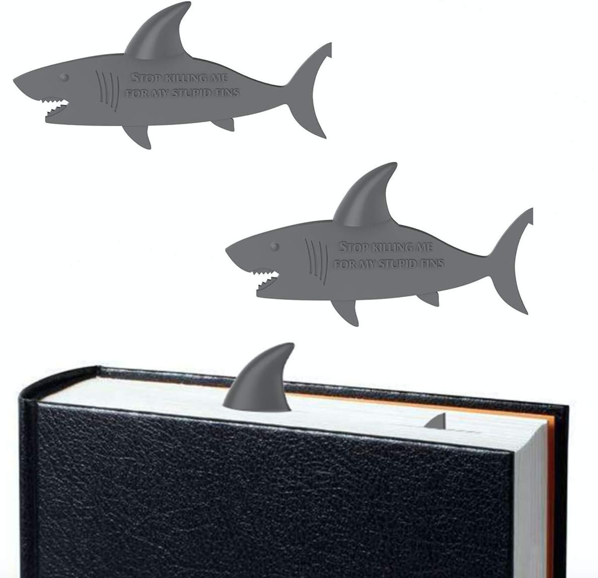 2Pcs Shark Bookmark Cute Page Marker by Taygate Design