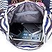Rbenxia Unisex Canvas Backpack School Bag Super Cute Stripe School College Laptop Bag for Teens Girls Boys Students - Blue Stripe
