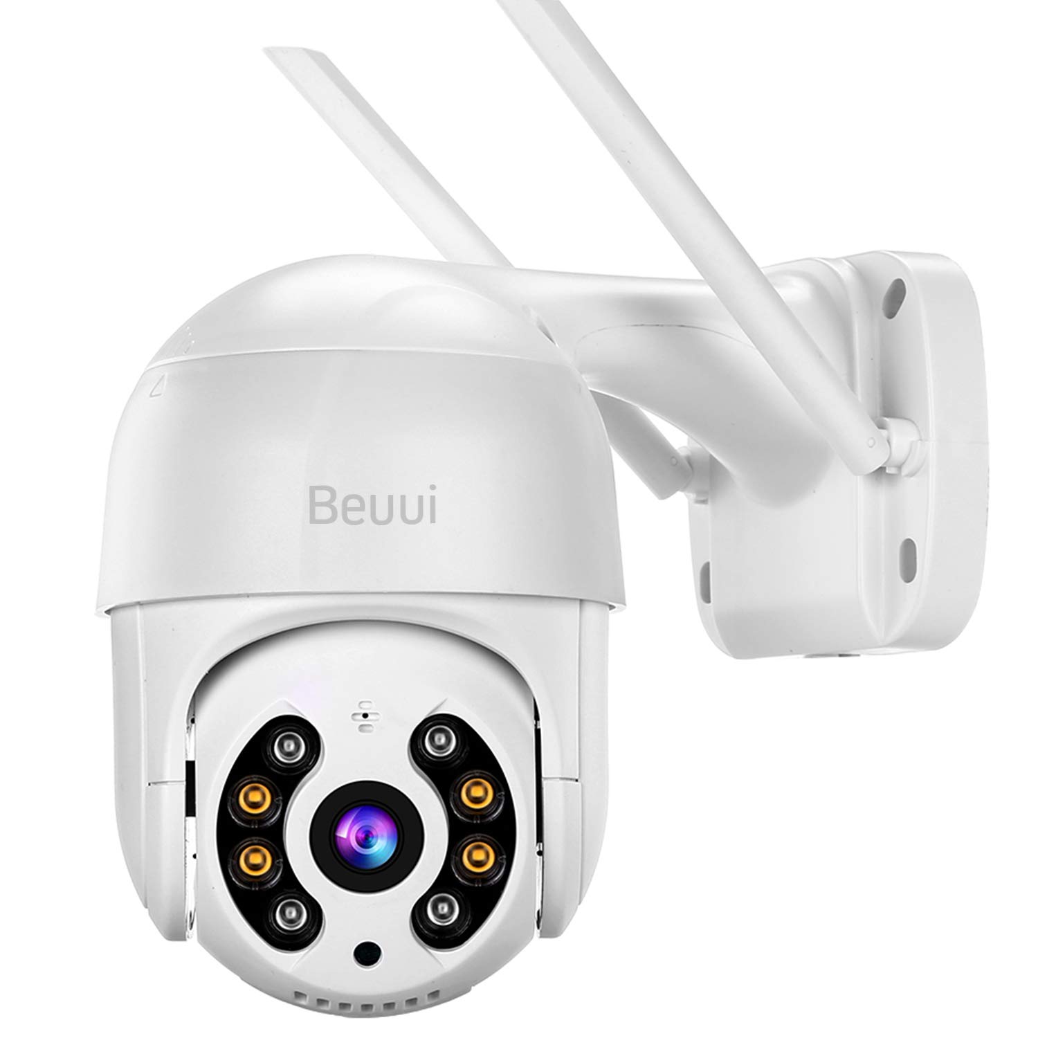 3.0MP Security Camera Outdoor,Beuui AI Human Detection WiFi Home Surveillance IP Camera,4X Digital Zoom,H.265+,2-Way Audio,Weatherproof Smart PTZ 2K Camera