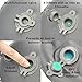 Inflatable Camping Pillow + Ultralight Stuff Bag + Screw Locking Carabiner for Hanging Lightweight Stuff - Excellent Choice for Camping, Travel, Go Bags, Hiking Essentials or Backpacking Gear (Blue)
