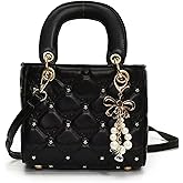DISSONA Purses and Handbags for Women Fashion Ladies PU Patent Leather Top Handle Satchel Shoulder Tote Bags Crossbody