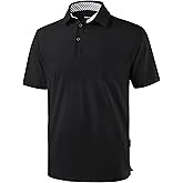 Golf Shirts Heather Polo Short Sleeve Dry Fit Lightweight Moisture Wicking Collared Shirts Casual Athletic Business