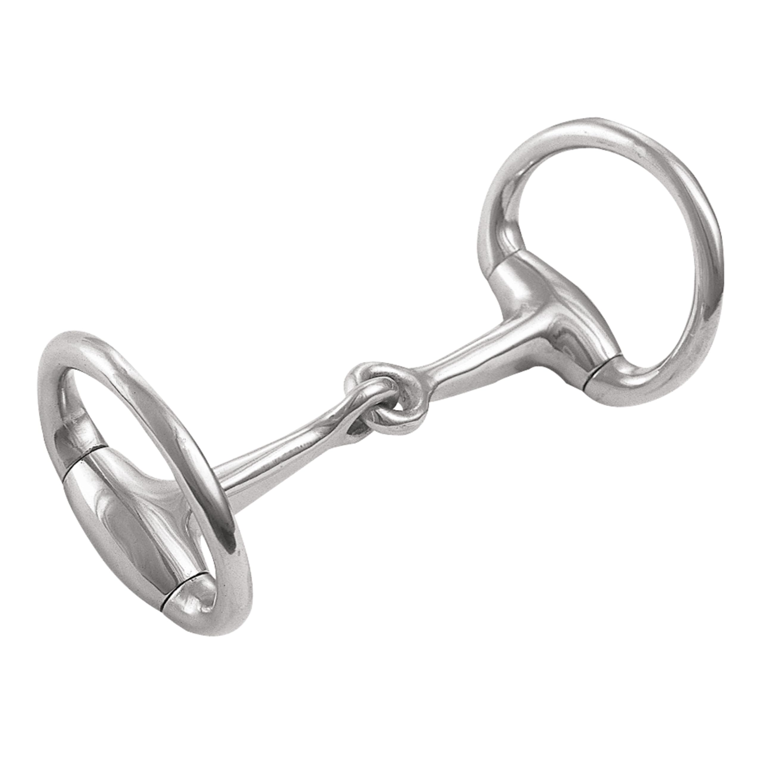 Weaver Leather Miniature Eggbutt Snaffle Bit, 3.5, black