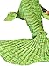 Fu Store Handmade Mermaid Tail Blanket For Adult, Super Soft All Seasons Sofa Sleeping Blanket, Best Birthday Wedding Christmas Gift, 71 x 35 Inches, Green