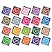 GooMart 20 Colors Rainbow Craft Finger Ink pads for Rubber Stamps Card Making