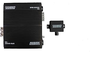 Sundown Audio SFB-3000D 3000W RMS Class D Monoblock Amplifier - 1 Ohm Stable, High-Efficiency Car Subwoofer Amp with Variable Crossover Filters, Bass Boost, and Smart Cooling