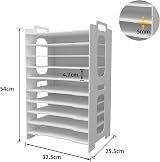 PUNCIA 10 Tiers Paper Tray A4 Desk Organizer White Filing Holder view 5