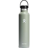 Hydro Flask Water Bottle - Insulated Stainless Steel - Non Spill, Leakproof in 24 Oz Agave Green