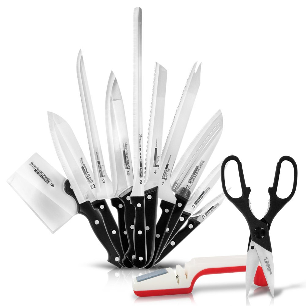 Ronco Showtime Six Star+ 12 Piece Knife Set Kitchen & Dining