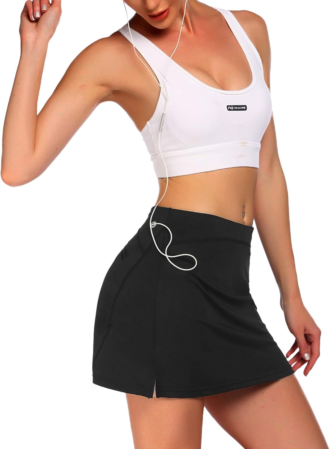 ADOME Women's Athletic Skort Tennis Skirt with Pockets Shorts Active Golf Running Workout Sports: Clothing